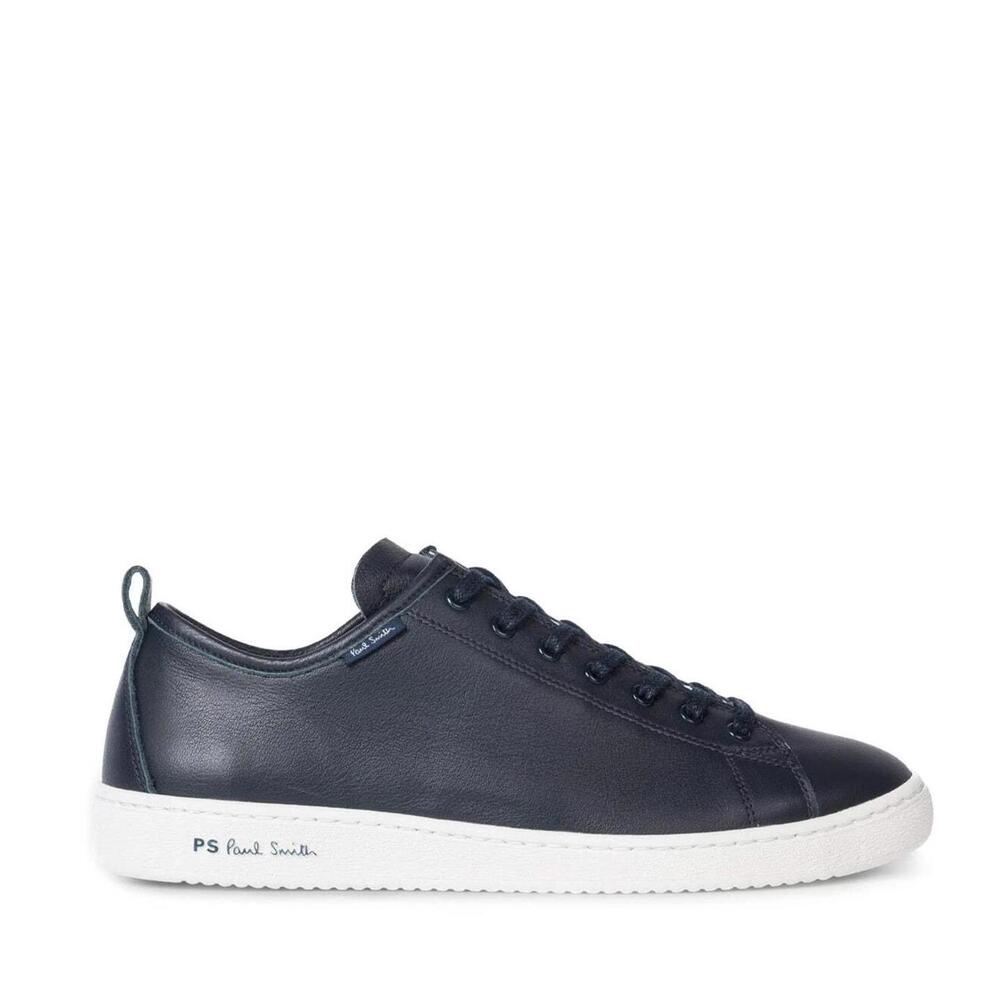 Paul Smith Miyata Leather Trainers Dark Navy Men’s 7 EU 40 Luxury Sneakers NWB - Picture 1 of 10